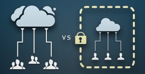 Private vs public cloud