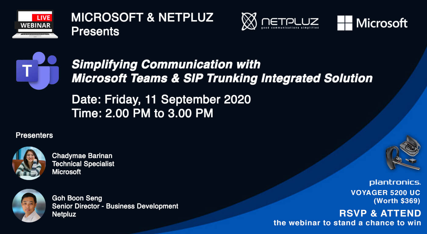 Webinar Recording | Simplifying Communication with Microsoft Teams & Netpluz SIP Trunk